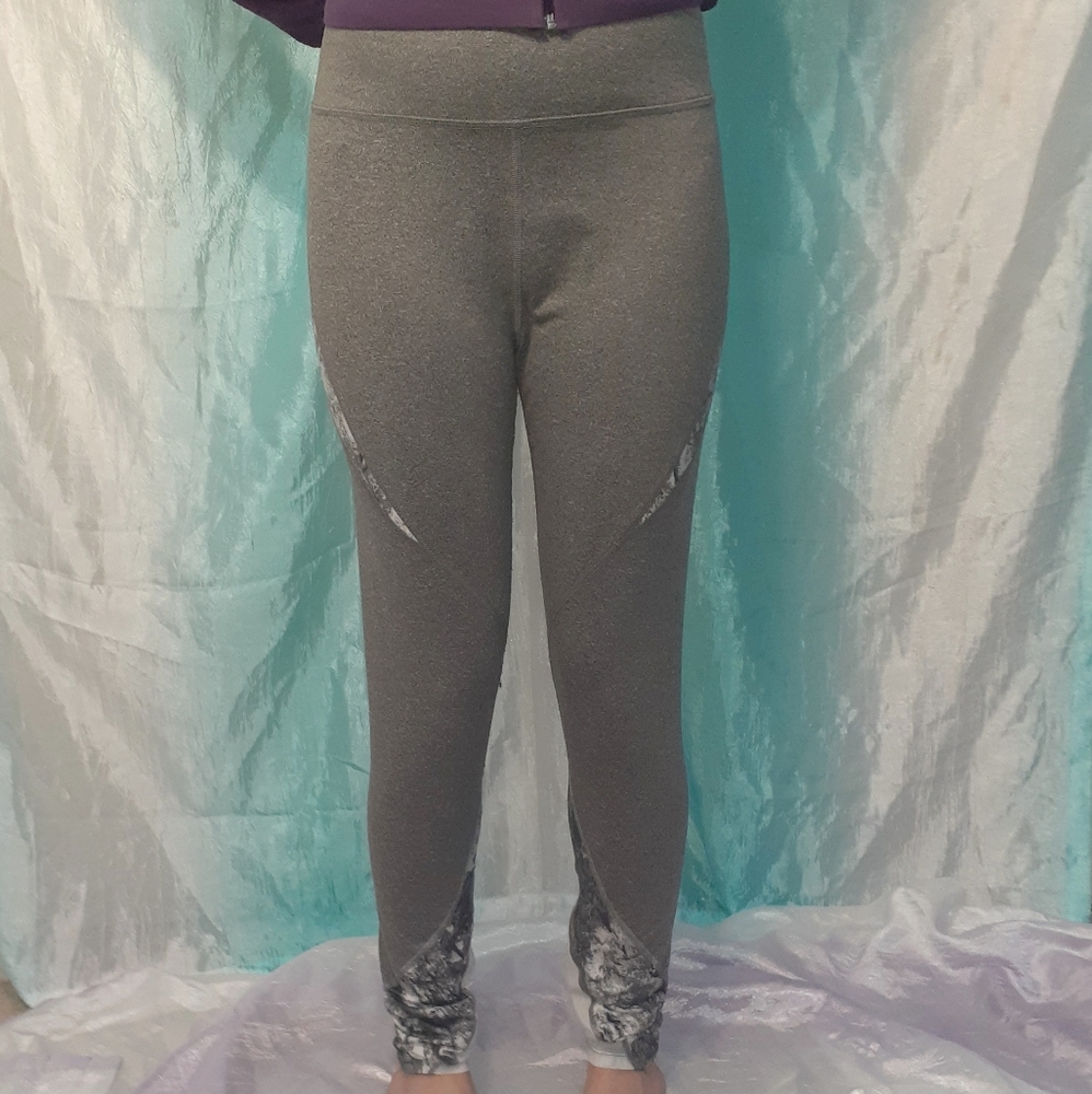 Grey Yoga High-Rise Leggings